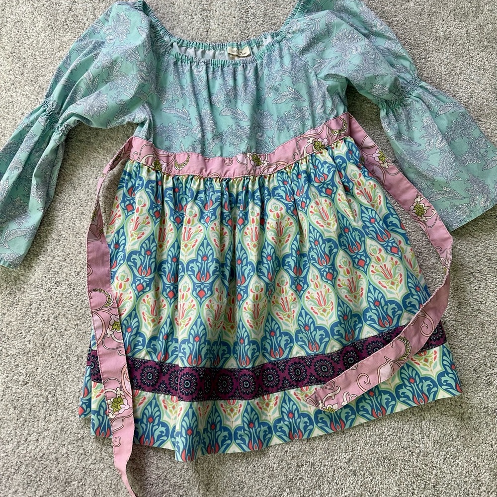 Matilda Jane Floral Patterned Kids Top with tie